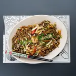 Spicy Yakisoba Noodles With Shrimps